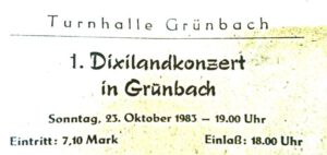 Plakat Dixieland aus dem Jahr 1983