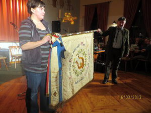 Vereinsfahne des Männergesangvereins Grünbach